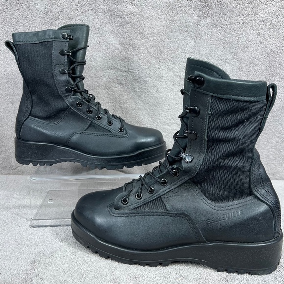 Belleville Goretex 700 ST Vibram Boots 6.5W Military Utility Leather Steel Toe - Picture 1 of 12